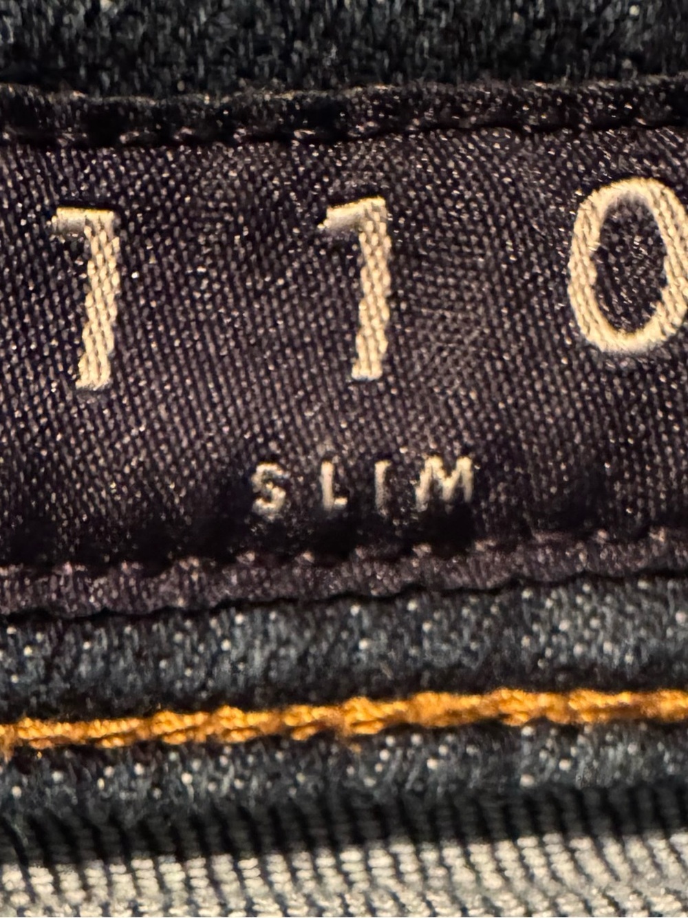 Lucky Brand Men's 110 Slim Dark Blue Indigo Stretch Denim Jeans 32 30 EUC cotton - Picture 5 of 7